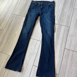 MOTHER The Runaway in Here Kitty Kitty Skinny Flare Size 29